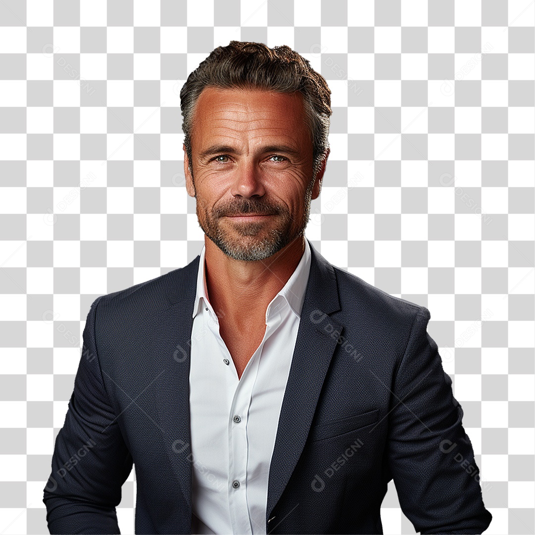 Homem Empresário de Terno PNG Transparente