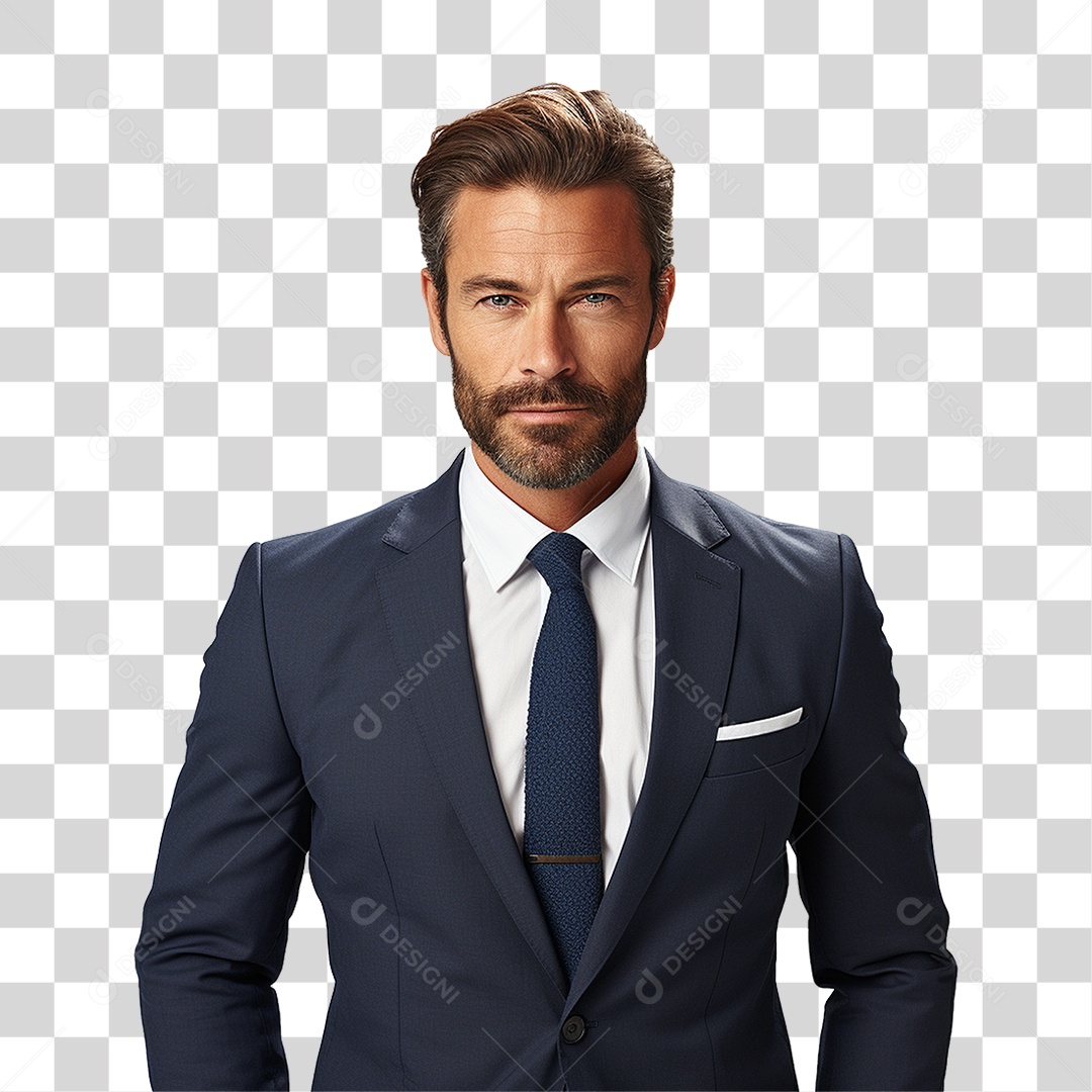 Homem Empresário de Terno PNG Transparente