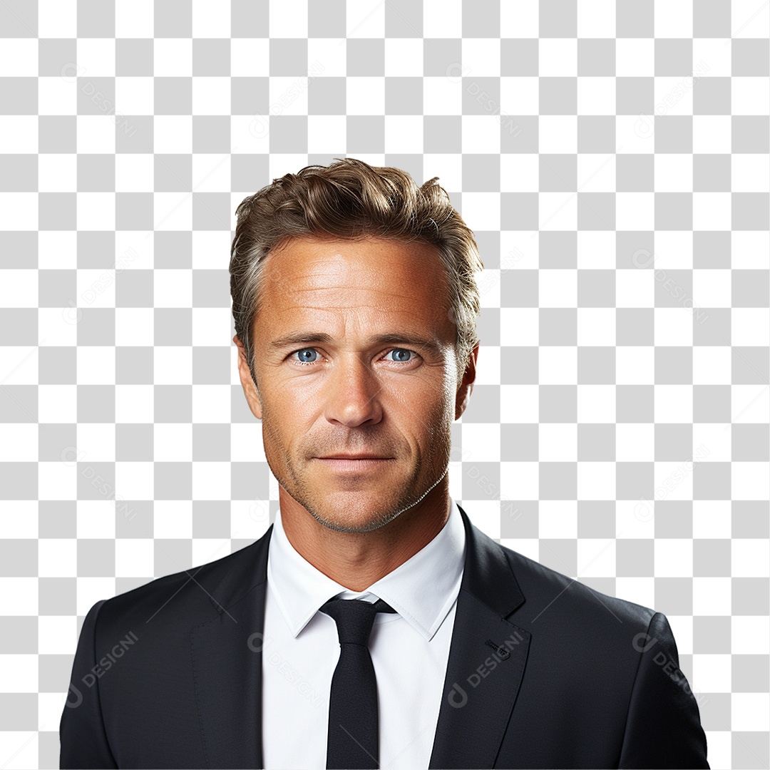 Homem Empresário de Terno PNG Transparente