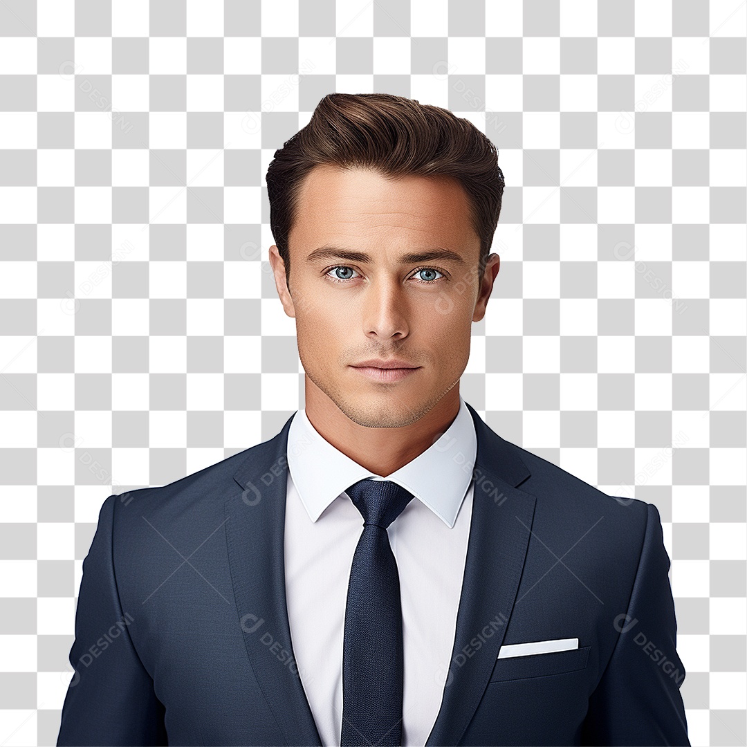 Homem Empresário de Terno PNG Transparente