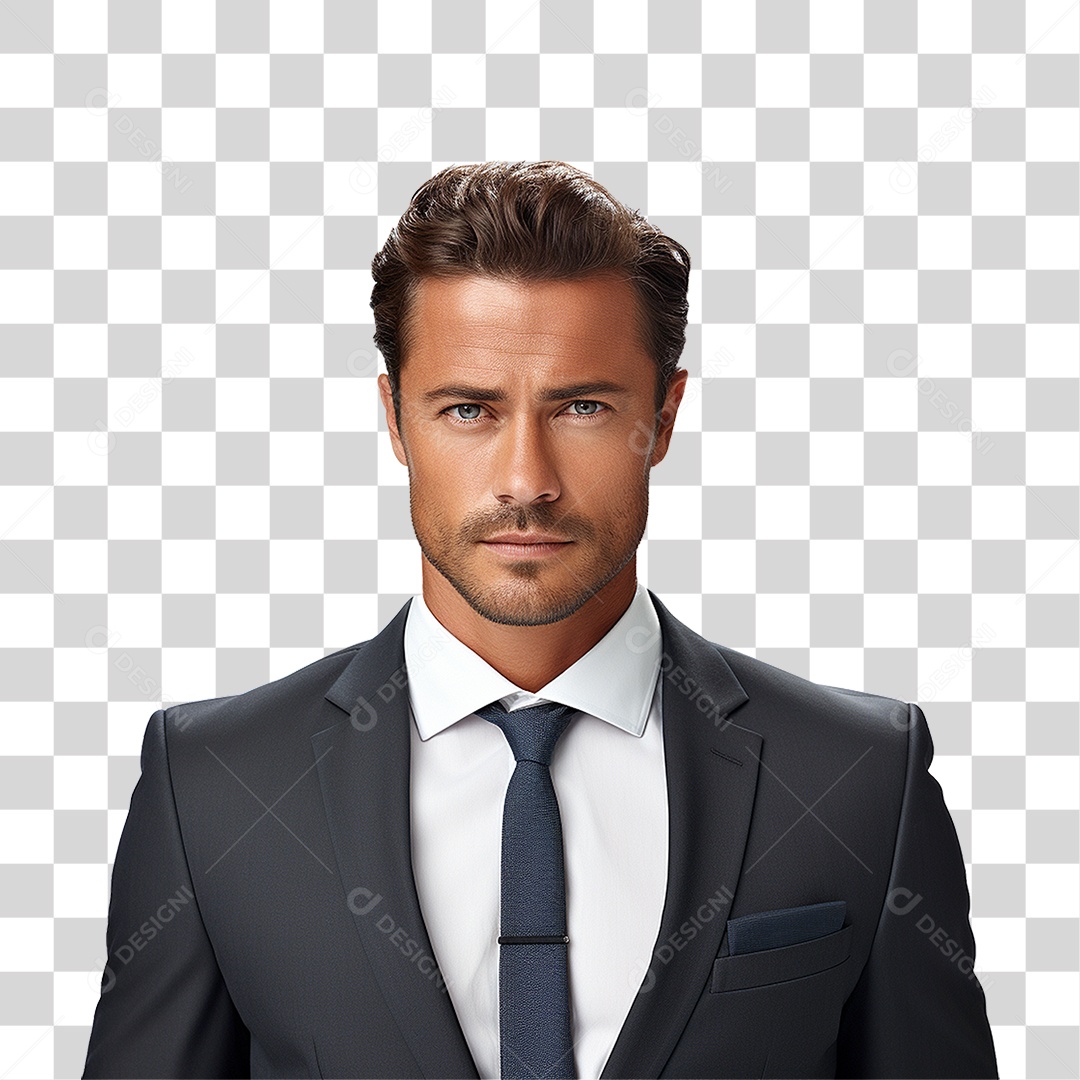 Homem Empresário de Terno PNG Transparente