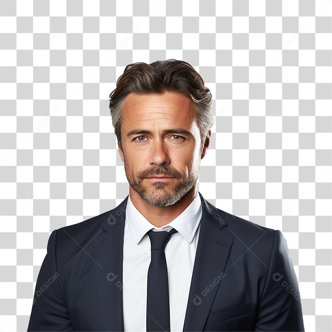 Homem Empresário de Terno PNG Transparente