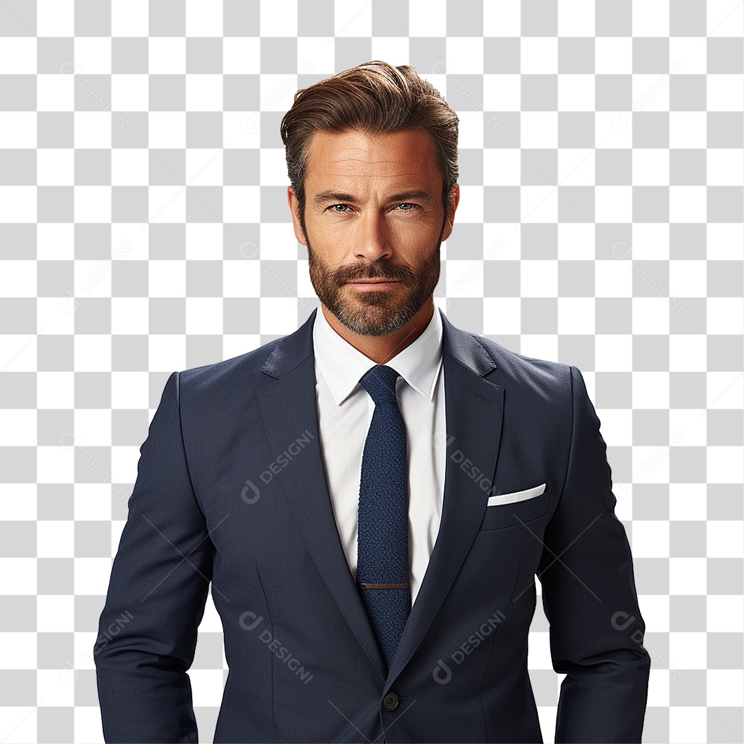 Homem Empresário de Terno PNG Transparente
