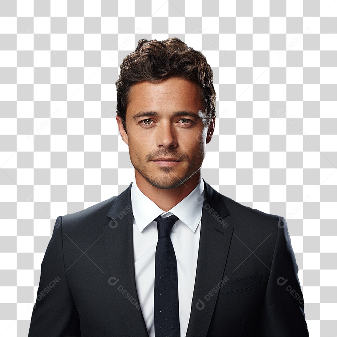 Homem Empresário de Terno PNG Transparente