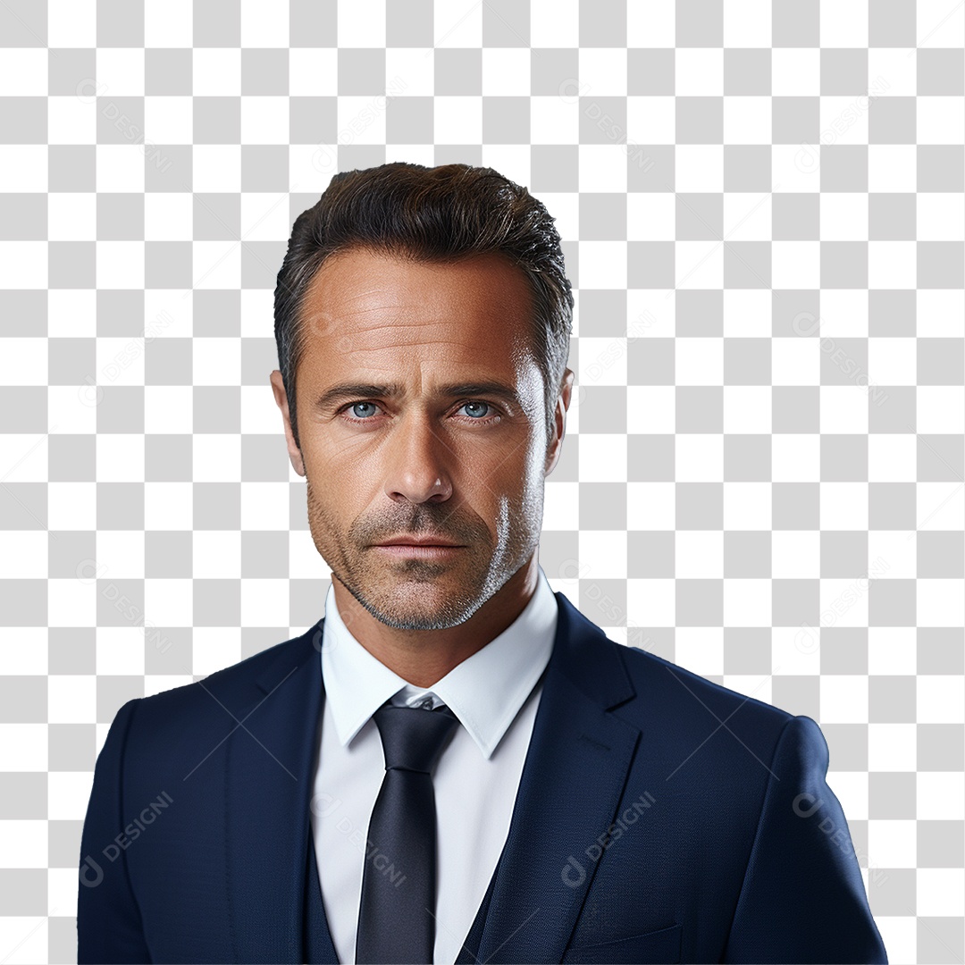 Homem Empresário de Terno PNG Transparente