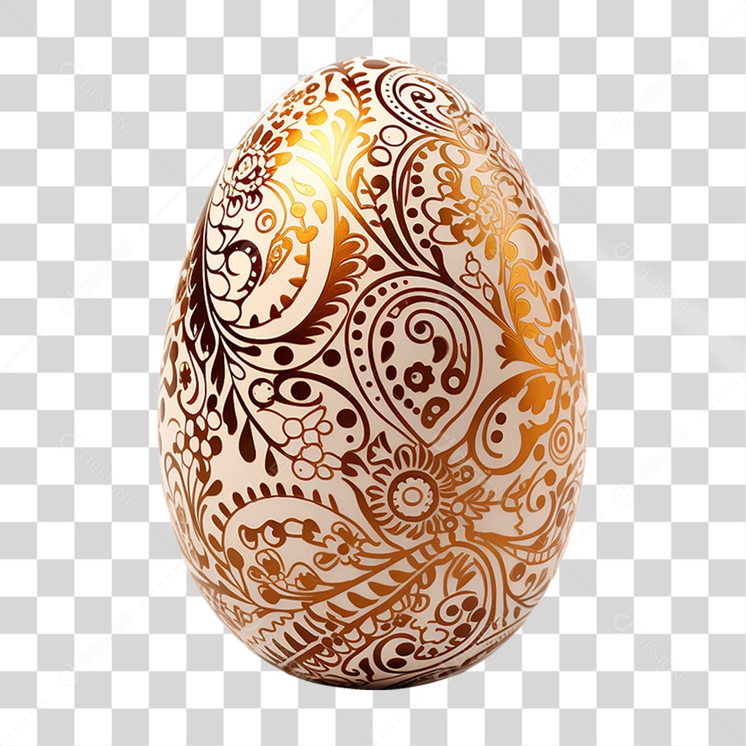 Elemento 3D Ovos da Páscoa PNG Transparente