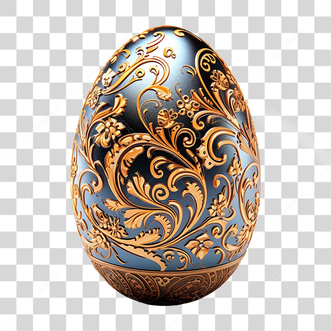 Elemento 3D Ovos da Páscoa PNG Transparente
