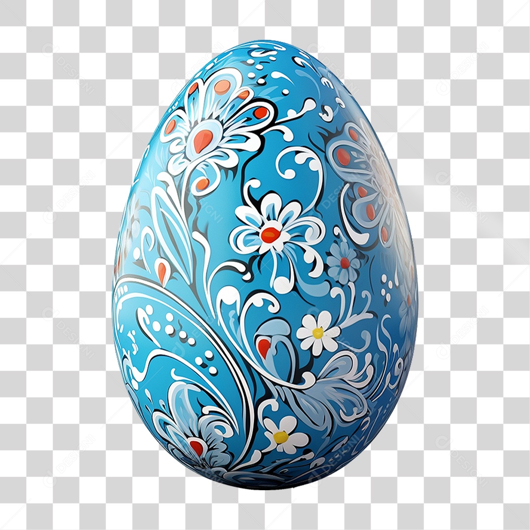 Elemento 3D Ovos da Páscoa PNG Transparente