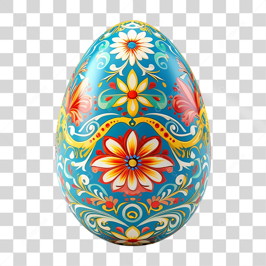 Elemento 3D Ovos da Páscoa PNG Transparente