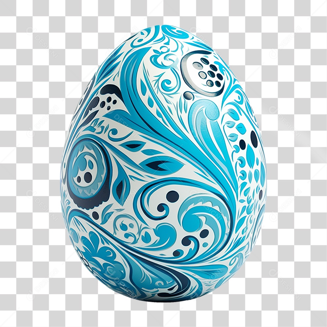 Elemento 3D Ovos da Páscoa PNG Transparente