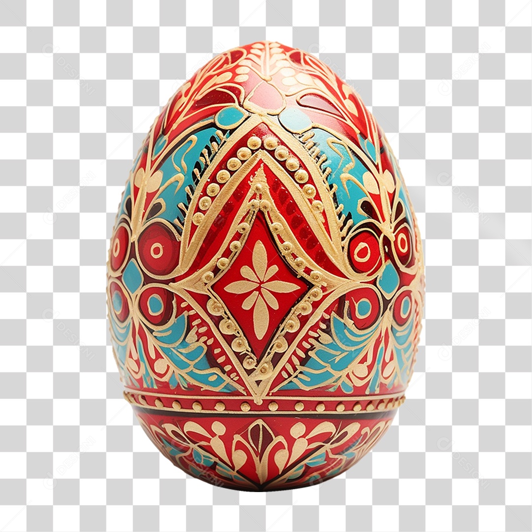 Elemento 3D Ovos da Páscoa PNG Transparente