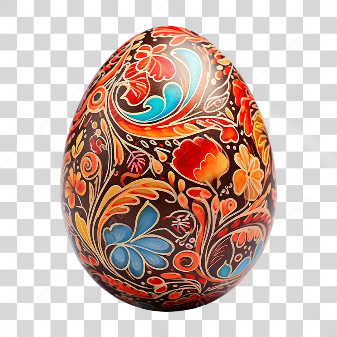 Elemento 3D Ovos da Páscoa PNG Transparente