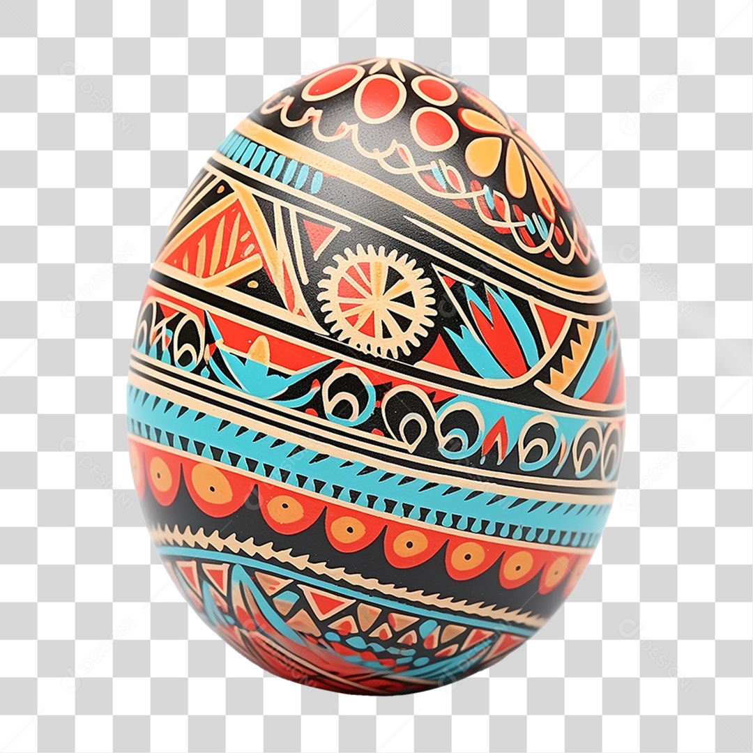 Elemento 3D Ovos da Páscoa PNG Transparente