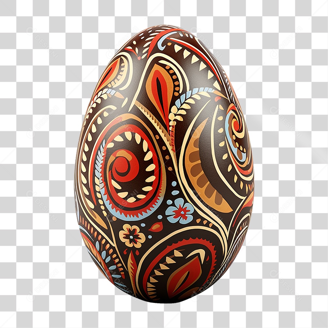 Elemento 3D Ovos da Páscoa PNG Transparente