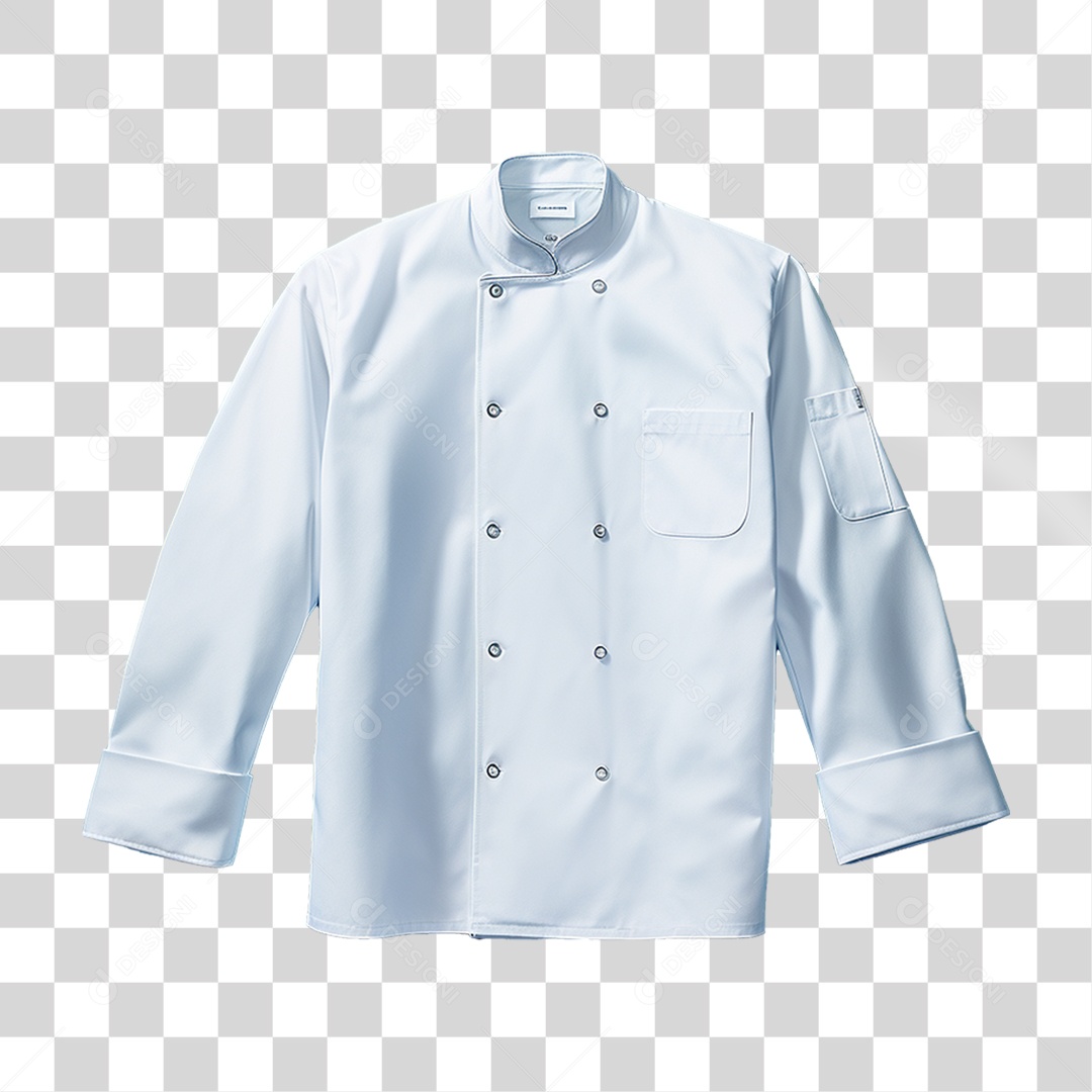 Elemento 3D Jaqueta Chef de Cozinha PNG Transparente