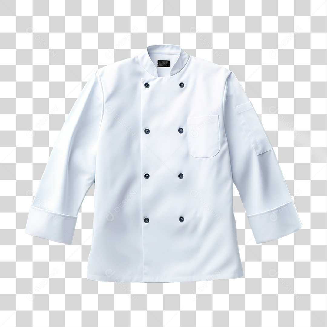Elemento 3D Jaqueta Chef de Cozinha PNG Transparente