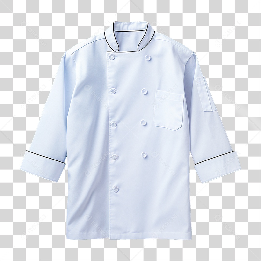 Elemento 3D Jaqueta Chef de Cozinha PNG Transparente