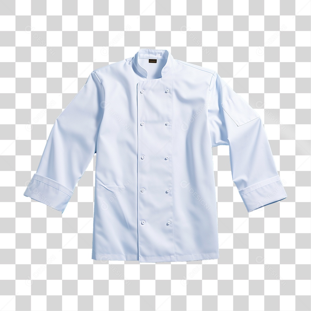 Elemento 3D Jaqueta Chef de Cozinha PNG Transparente