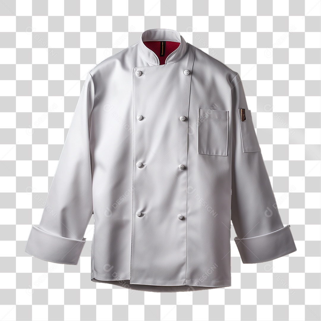 Elemento 3D Jaqueta Chef de Cozinha PNG Transparente