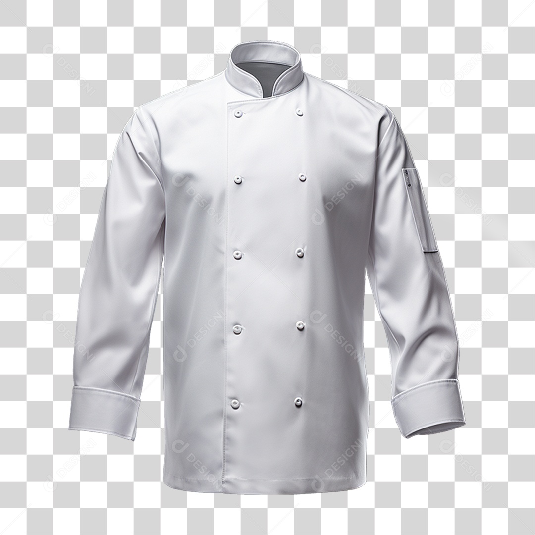 Elemento 3D Jaqueta Chef de Cozinha PNG Transparente