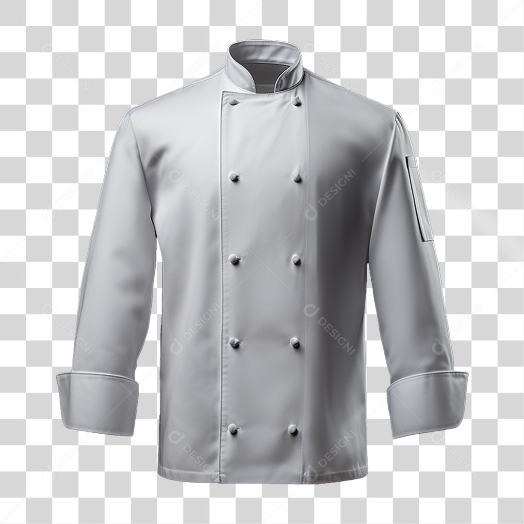Elemento 3D Jaqueta Chef de Cozinha PNG Transparente