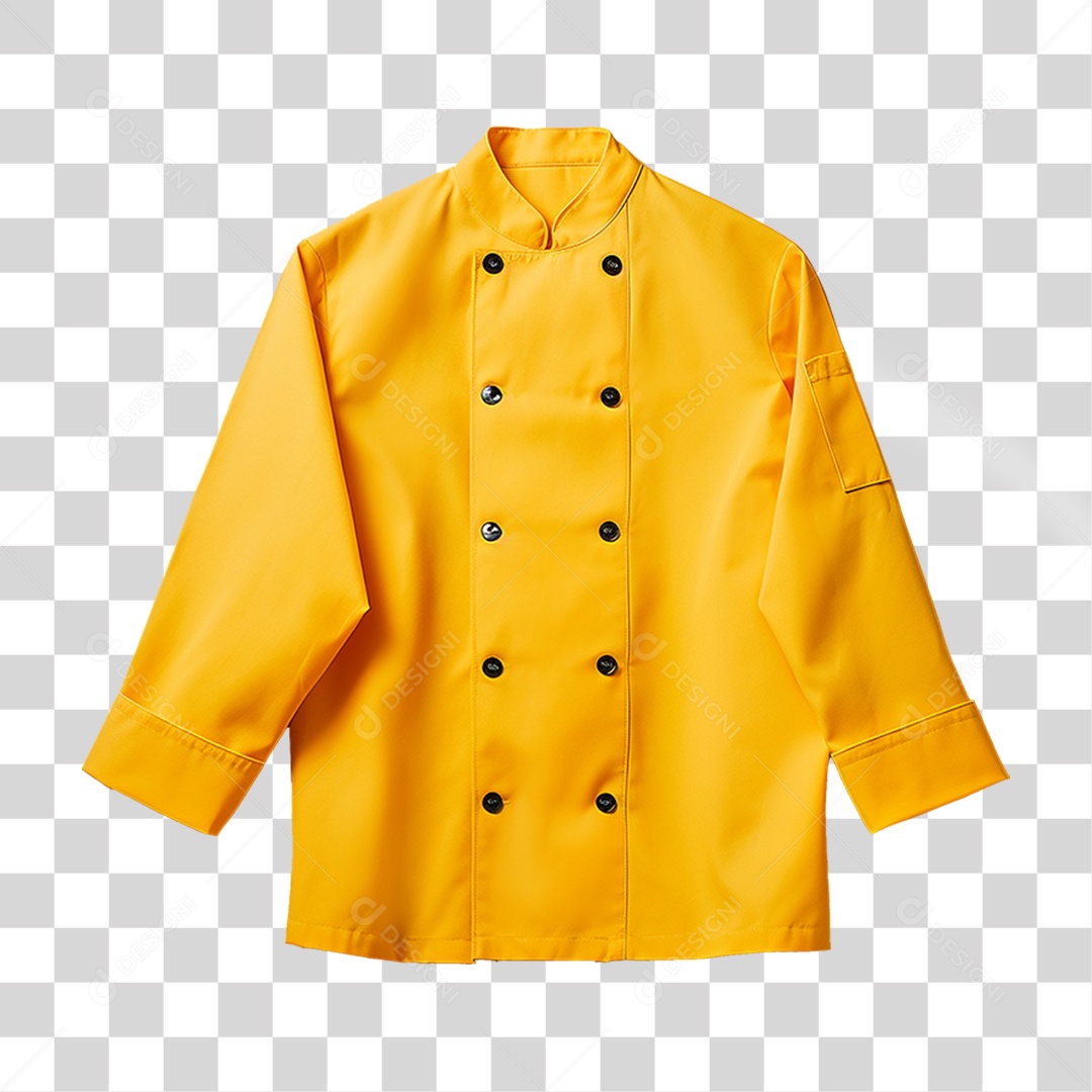 Elemento 3D Jaqueta Chef de Cozinha PNG Transparente