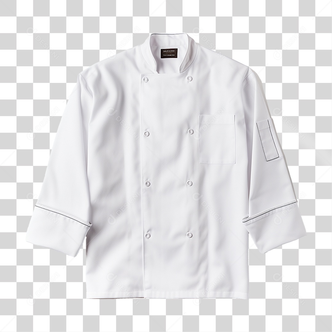 Elemento 3D Jaqueta Chef de Cozinha PNG Transparente
