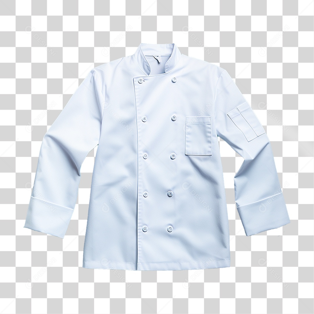 Elemento 3D Jaqueta Chef de Cozinha PNG Transparente