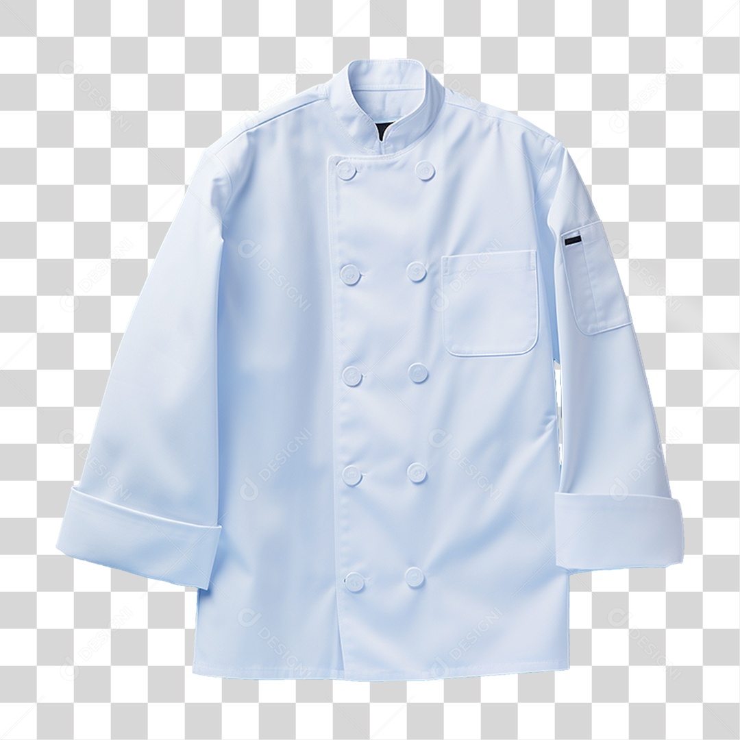 Elemento 3D Jaqueta Chef de Cozinha PNG Transparente