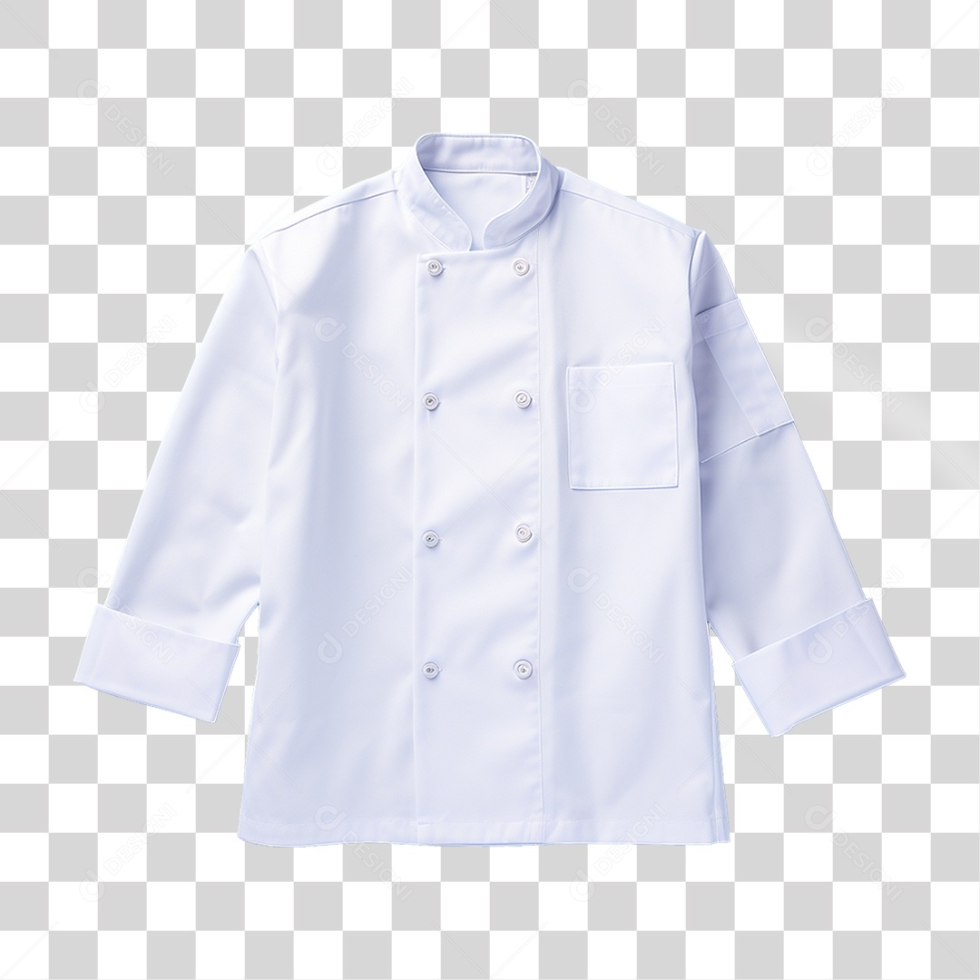 Elemento 3D Jaqueta Chef de Cozinha PNG Transparente