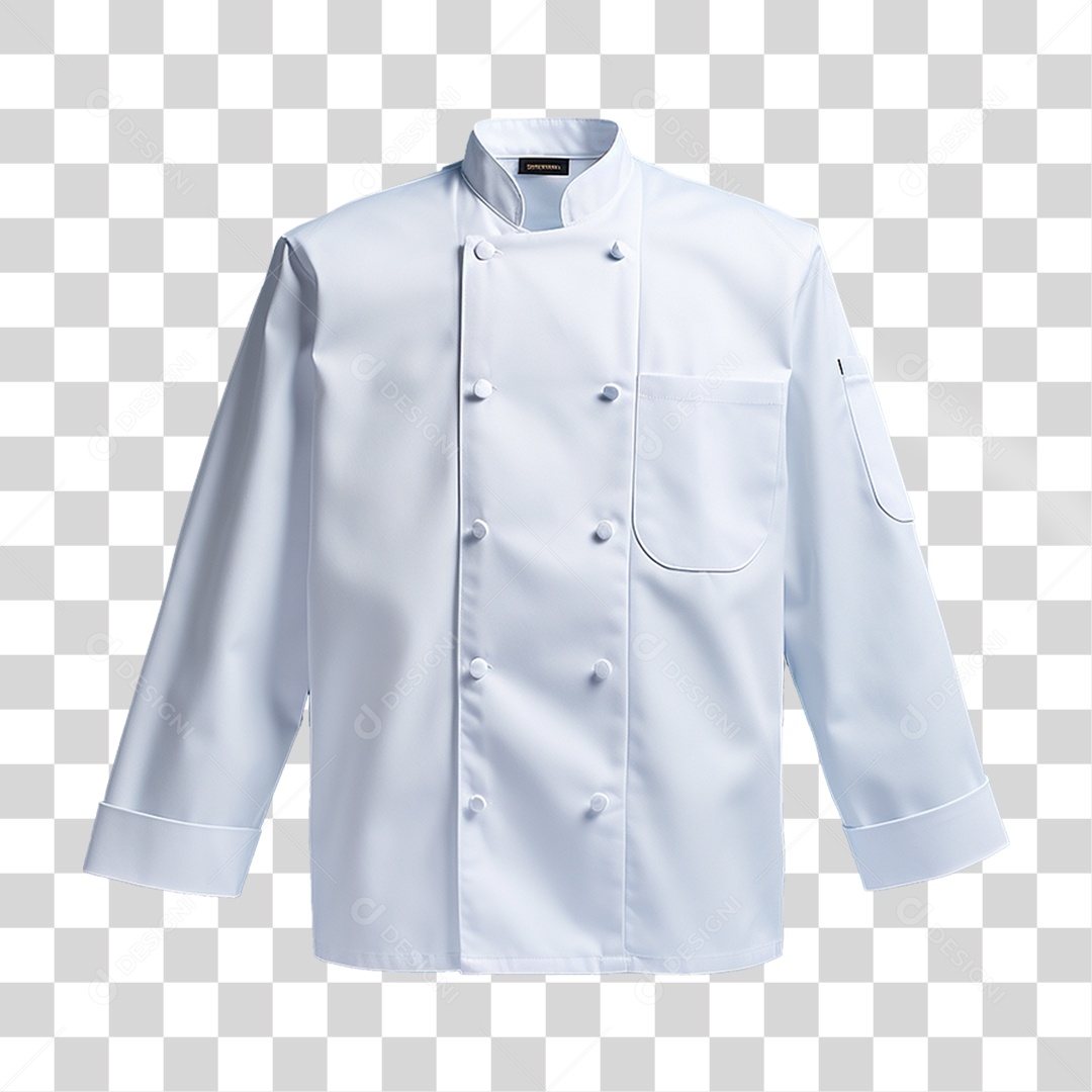 Elemento 3D Jaqueta Chef de Cozinha PNG Transparente