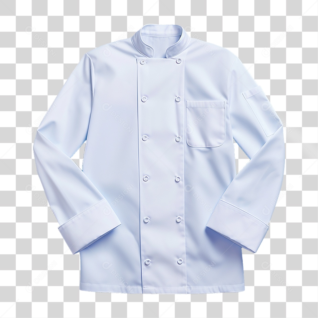 Elemento 3D Jaqueta Chef de Cozinha PNG Transparente