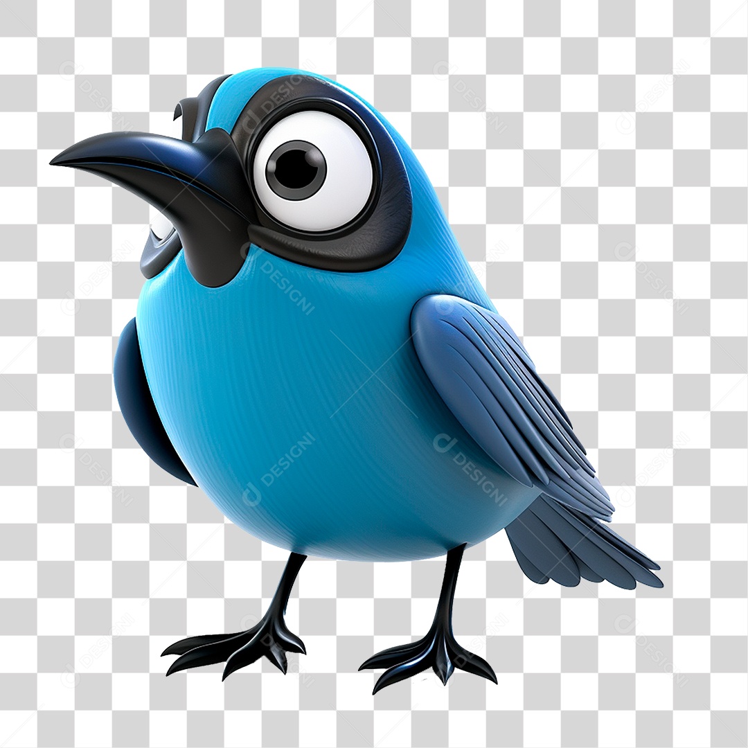 Mascote Pássaro PNG Transparente