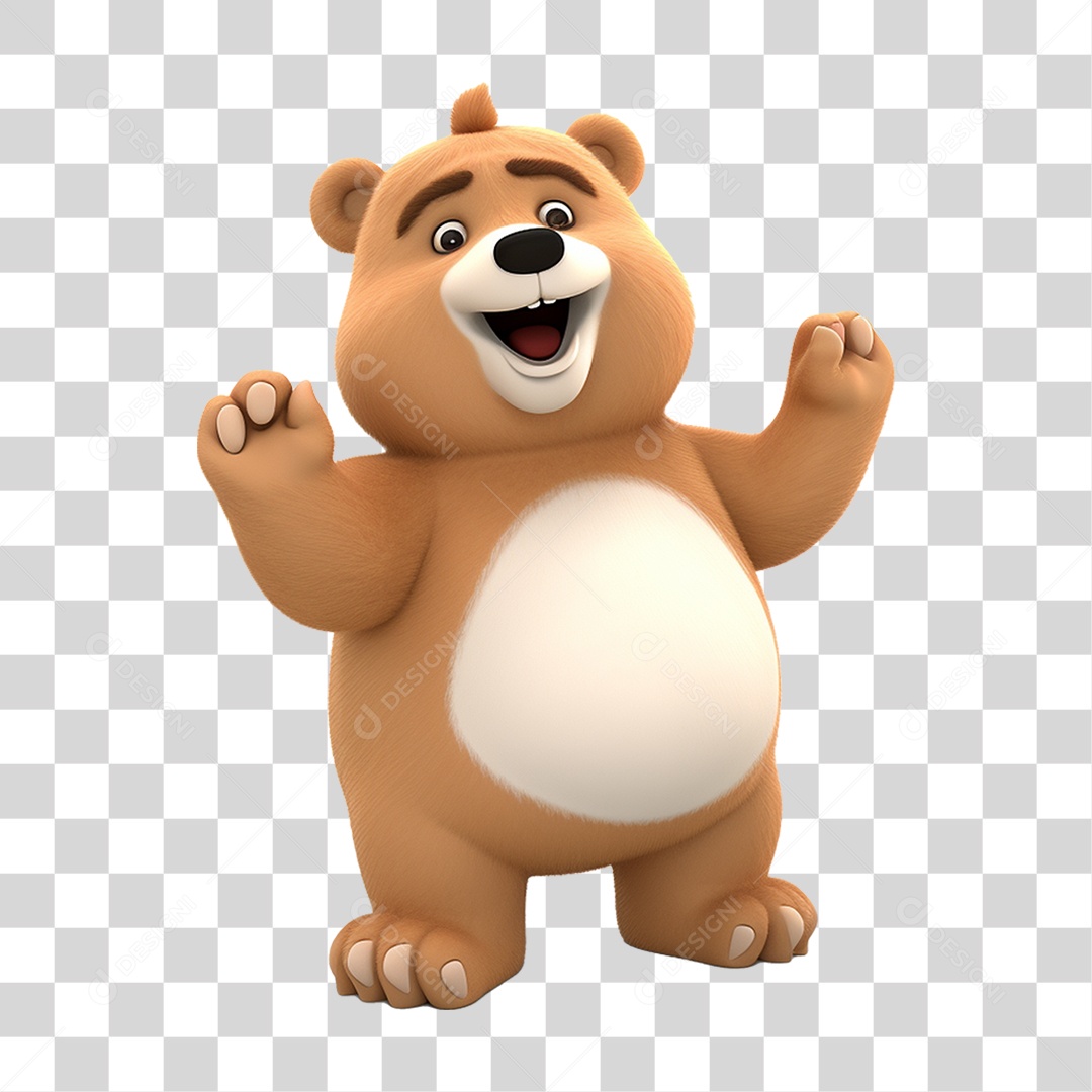Animal Desenho Urso PNG Transparente