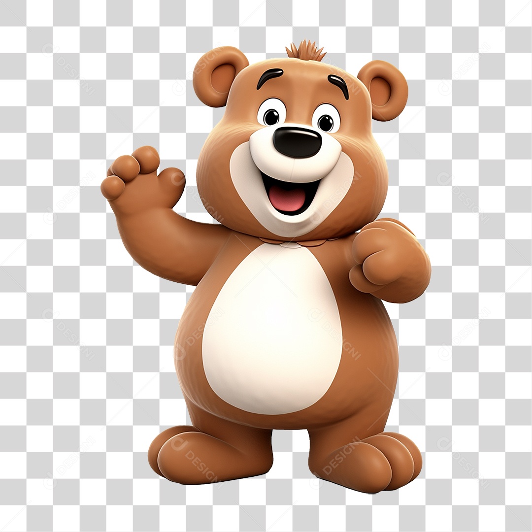 Animal Desenho Urso PNG Transparente