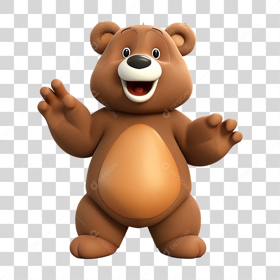 Animal Desenho Urso PNG Transparente