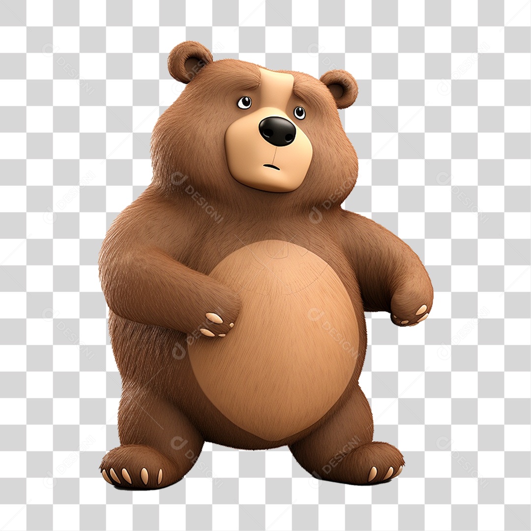 Animal Desenho Urso PNG Transparente