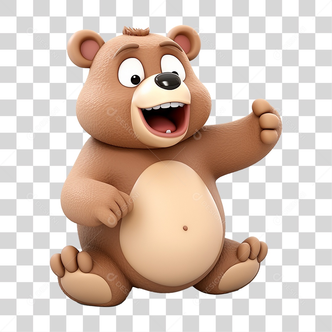 Animal Desenho Urso PNG Transparente