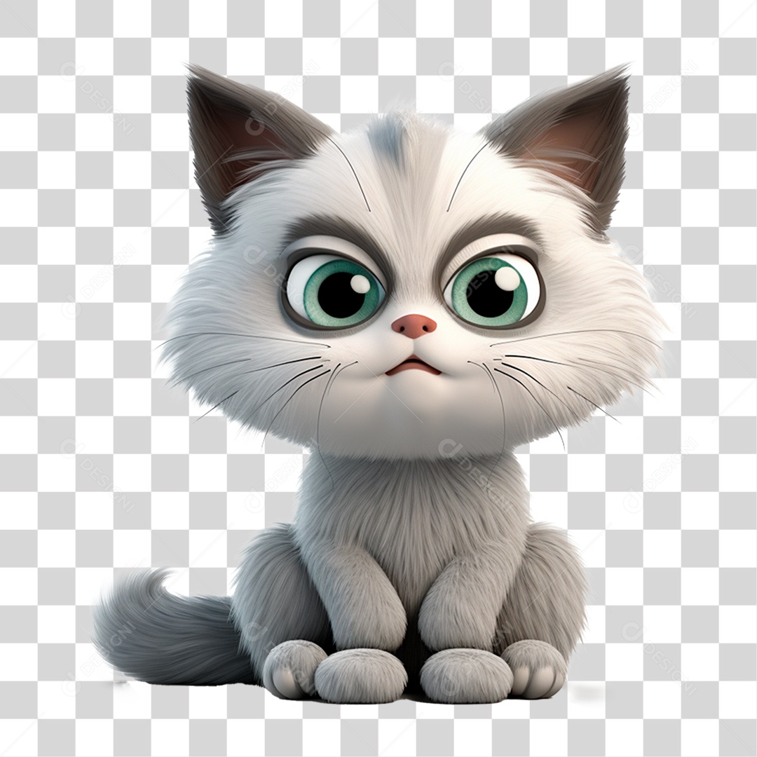 Mascote Gato PNG Transparente