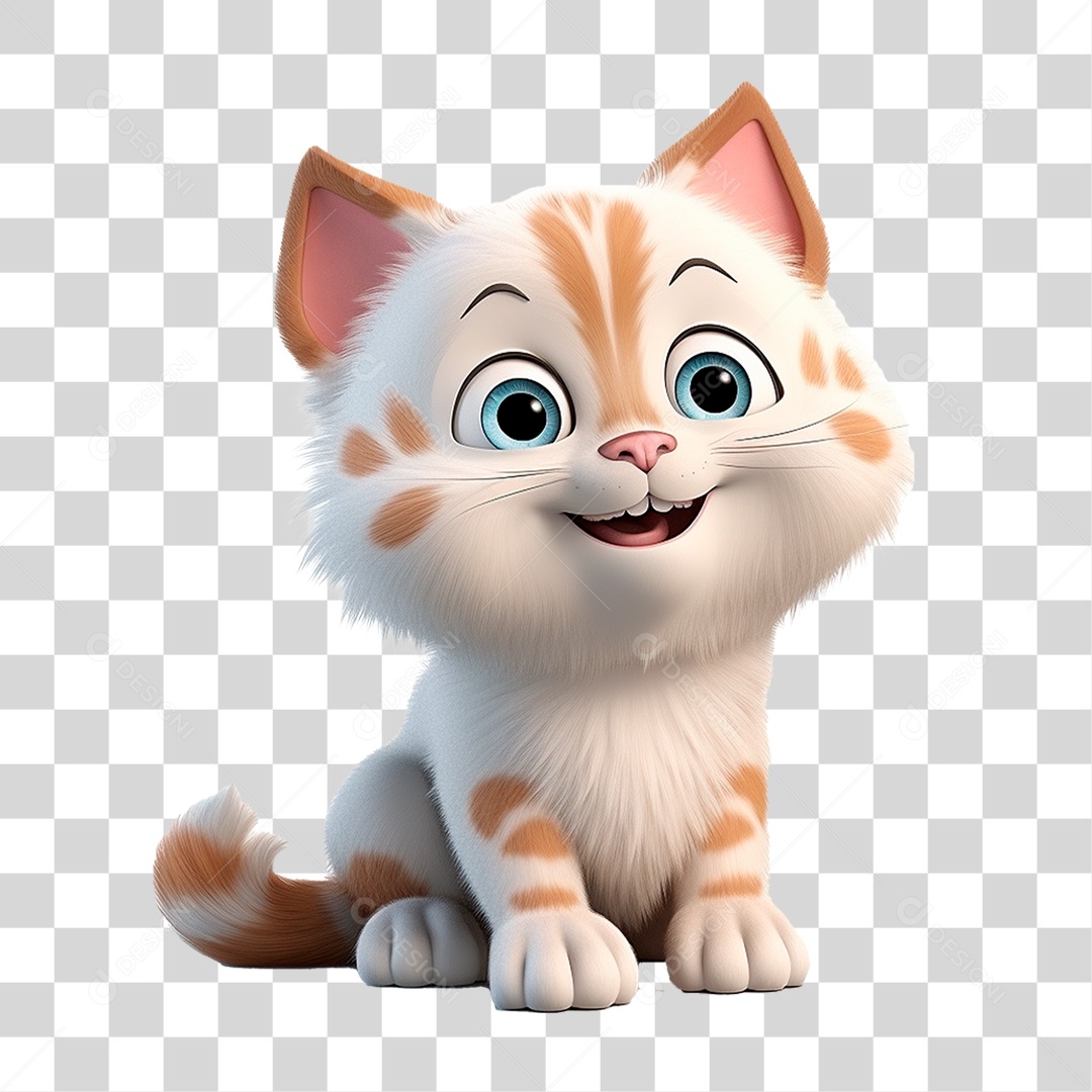 Mascote Gato PNG Transparente