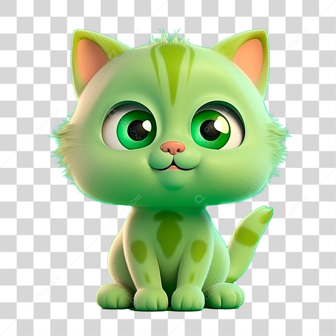 Mascote Gato PNG Transparente