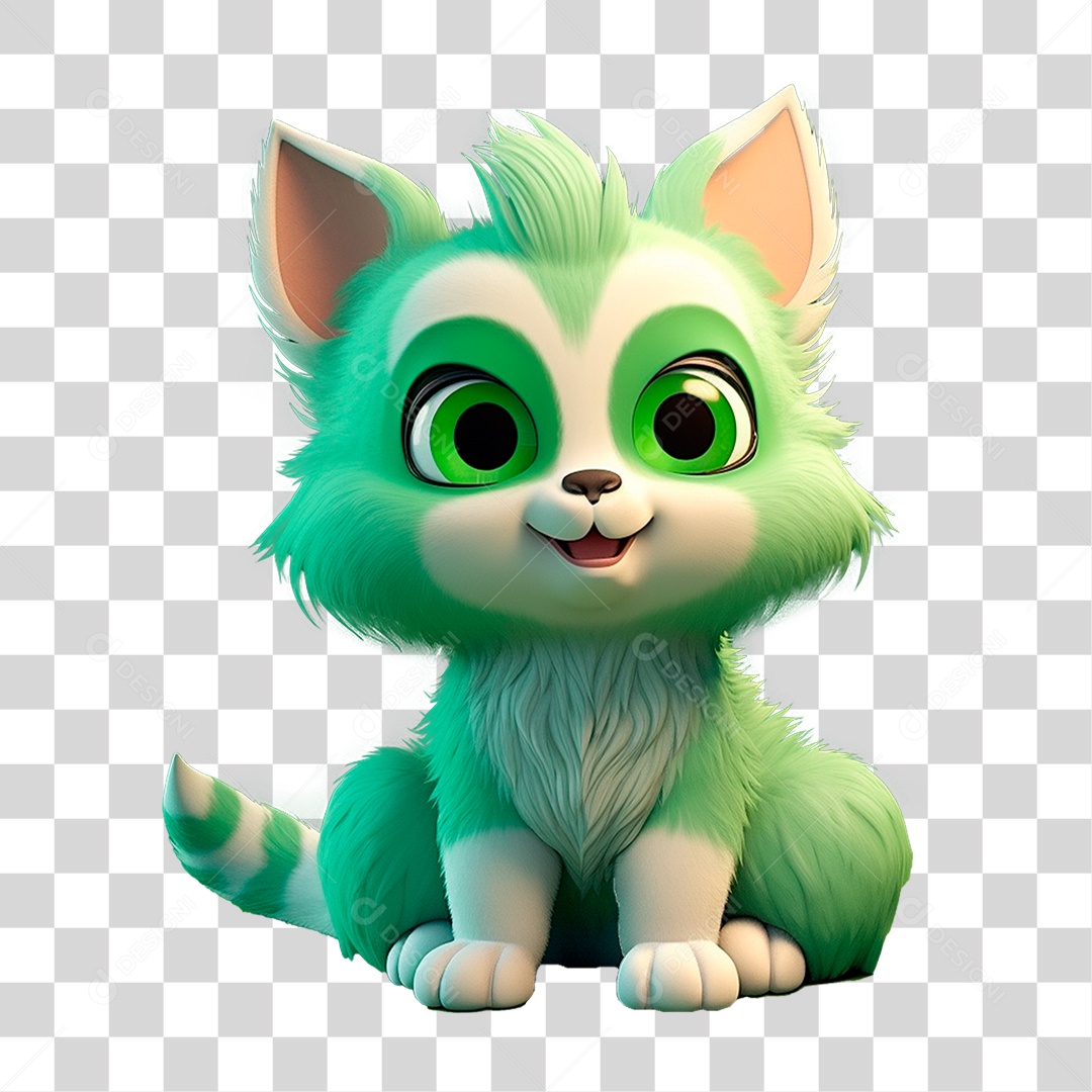 Mascote Gato PNG Transparente