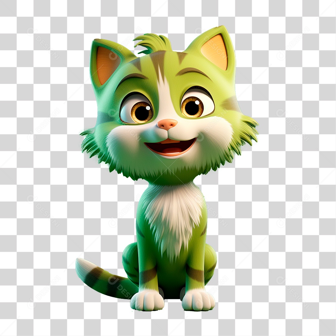 Mascote Gato PNG Transparente