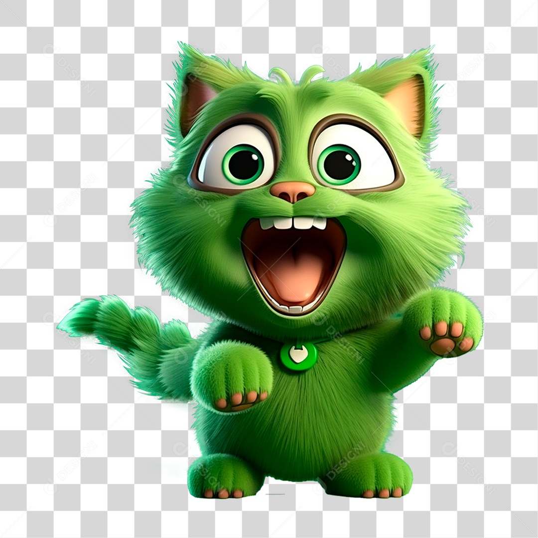 Mascote Gato PNG Transparente