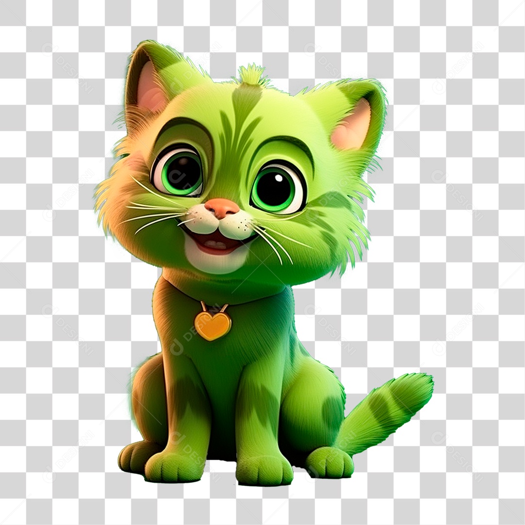 Mascote Gato PNG Transparente