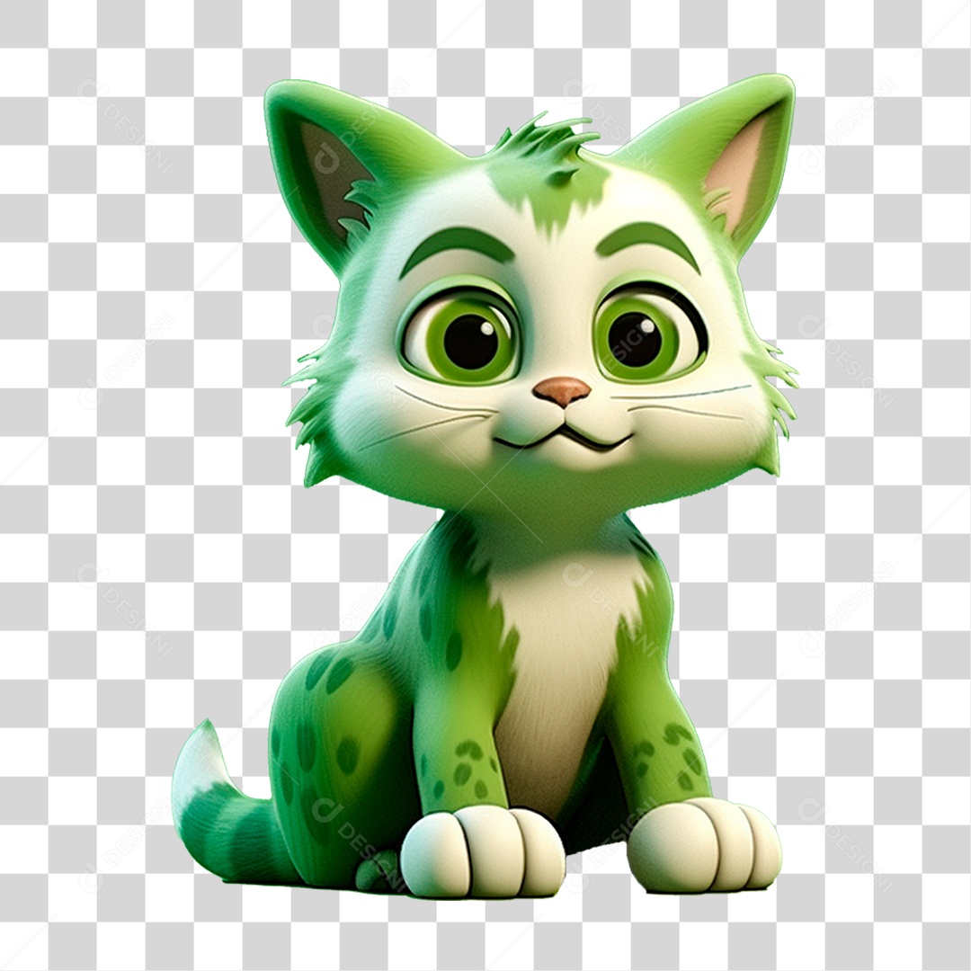 Mascote Gato PNG Transparente