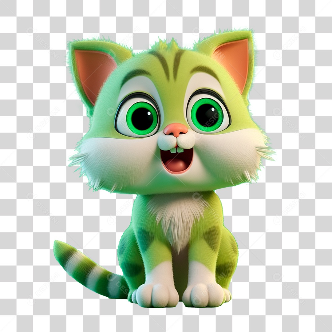 Mascote Gato PNG Transparente