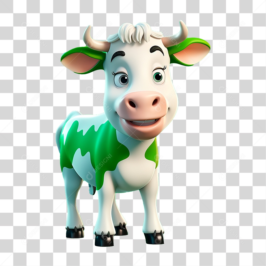 Mascote Vaca PNG Transparente