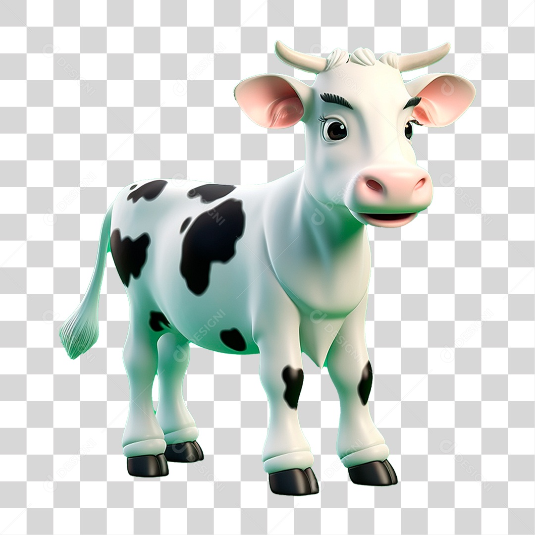 Mascote Vaca PNG Transparente