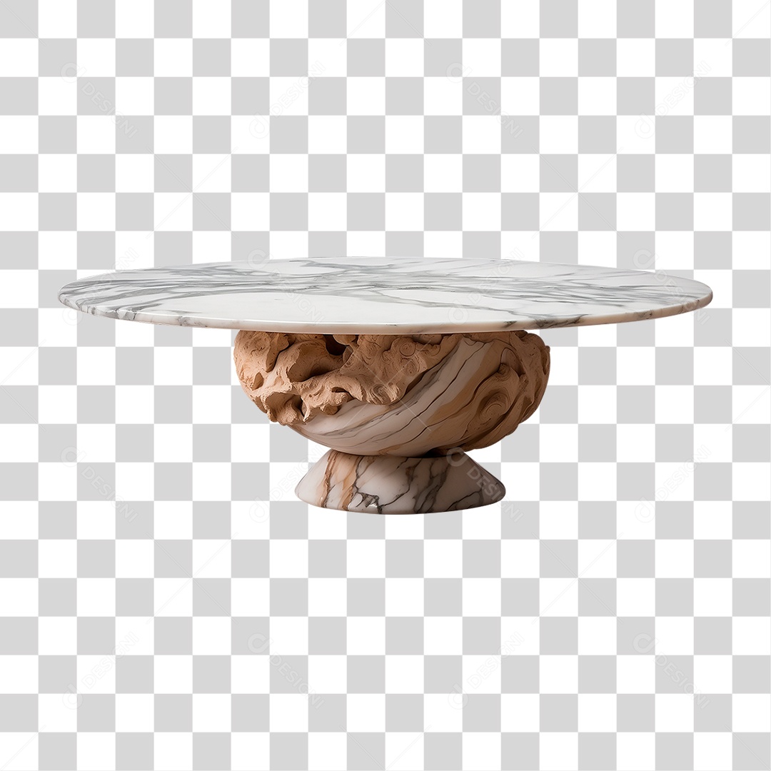 Mesa de Mármore PNG Transparente